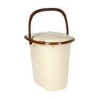 Ведро-туалет, h = 40 см, 24 л, съёмный стульчак, бежевое - фото 24400463