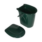 Ведро-туалет, h = 40 см, 24 л, съёмный стульчак, зелёное - Фото 6