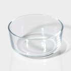 Контейнеры Доляна «Коралл», 390/530 мл, набор 2 шт., с крышкой, стекло, прозрачные - Фото 4