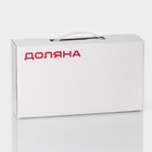 Контейнеры Доляна «Коралл», 390/530 мл, набор 2 шт., с крышкой, стекло, прозрачные - Фото 10