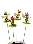 Штекер садовый «Пчёлка на листочке», h=60 см, МИКС, Greengo - Фото 12