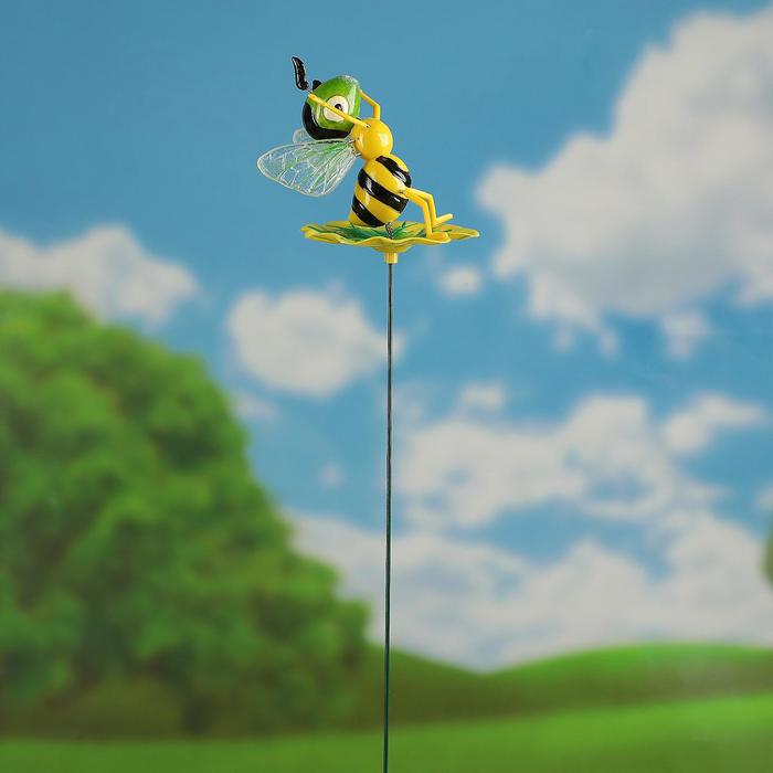 Штекер "Пчелка на листочке", длина 60см - фото 1890615725