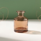 Диффузор для эфирных масел «Бутылёк», 50 мл, прозрачный коричневый, 4.8×4.8×7 см - Фото 3