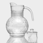 Набор для напитков «Космос», 5 предметов: кувшин 1.9 л, 4 кружки 300/280/280/250 мл, стекло - Фото 5