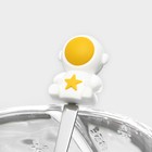 Кружка «Космос», 350 мл, с крышкой и ложкой, стекло, прозрачная - Фото 4