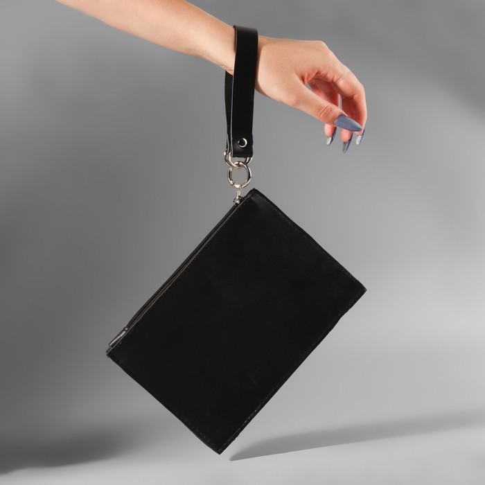 Ручка для сумки, 30 ± 1 × 2 см, цвет чёрный