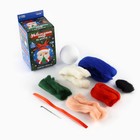 Ёлочный шар из шерсти на новый год «Дед Мороз», d=7 см, новогодний набор для творчества - Фото 3