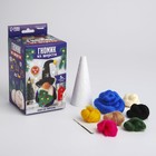 Новогодний набор для создания игрушки из шерсти «Новый год! Гномик с ёлочкой» - фото 8207052