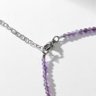 Чокер шар №2 гранёный «Аметист», 38см+5см удлинитель - фото 25280373
