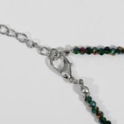 Чокер шар №3 гранёный через сердце «Хрусталь», цветной, 38см+7см удлинитель - фото 25280377