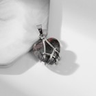Подвеска "Родонит" сердце в оковах - фото 11794830