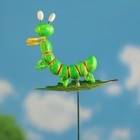 Штекер "Гусеничка на листочке", 60см, микс - Фото 3