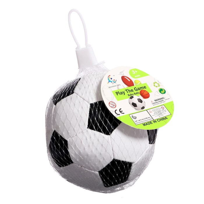 Мягкий мяч, 4 дюйма, диаметр — 10 см, цвета МИКС