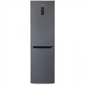 Холодильник "Бирюса" W980NF, двухкамерный, класс А, 370 л, Full No Frost, серый
