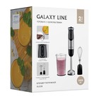 Блендер Galaxy LINE GL 2138, погружной, 1000 Вт, 0.6 л, 2 скорости, режим турбо, чёрно-серый 1022999 - Фото 8