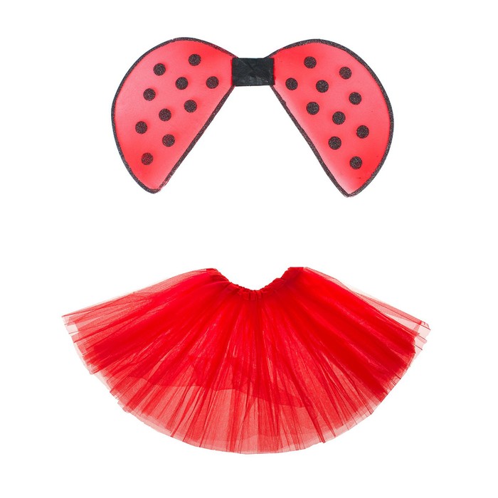 Карнавальный костюм «Божья коровка», юбка, крылья - Фото 1