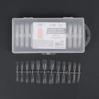 Гелевые типсы для наращивания ногтей, 240 шт., форма мягкий квадрат, матовые, в контейнере, прозрачные - Фото 5