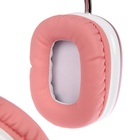 Наушники беспроводные, полноразмерные, RX-8, Bluetooth 5.3, с шумоподавлением, с микрофоном, AUX, 400 мАч, розовые - Фото 7