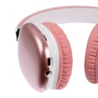 Наушники беспроводные, полноразмерные, RX-8, Bluetooth 5.3, с шумоподавлением, с микрофоном, AUX, 400 мАч, розовые - Фото 9