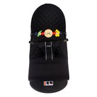 Шезлонг детский, кресло - качалка с игрушками для новорождённых «Крошка Я», цвет чёрный - Фото 10