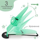 Шезлонг детский, кресло - качалка с игрушками для новорождённых «Крошка Я», зелёный - Фото 2