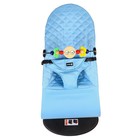 Шезлонг детский, кресло - качалка с игрушками для новорождённых «Крошка Я», голубой - Фото 10