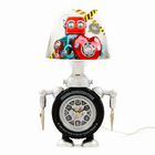 Часы с подсветкой "Робот" детские настольные, плавный ход, на батарейках АА - фото 320919025