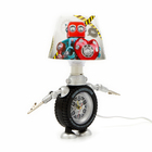 Часы с подсветкой "Робот" детские настольные, плавный ход, на батарейках АА - фото 8710770