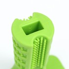 Игрушка для собак с отверстием для зубной пасты "Зубная щетка" 12,5 см, зелёная - Фото 5