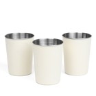 Набор кемпинговых стаканов «Мастер К.», 320 мл, 3 шт., нержавеющая сталь, бежевый - Фото 2