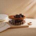 Фруктовница SL Home «Южная акация», 1 л, 19×6 см, с крышкой, стекло, прозрачная - Фото 5