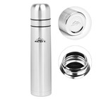 Термос Мастер К «Гильза», 1 л, с двумя кружками, сохраняет тепло 24 ч, нержавеющая сталь - Фото 2