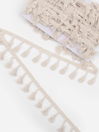 Тесьма декоративная «Бахрома», 45 мм, 10 ± 1 м, цвет бежевый - Фото 1