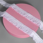 Тесьма декоративная «Бахрома», 35 мм, 10±1 м, белая - Фото 1