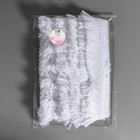 Тесьма декоративная «Бахрома», 35 мм, 10±1 м, белая - Фото 3