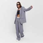 Пиджак женский с разрезом на спине MIST размер XS-S, цвет серый - Фото 14