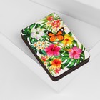 Игольница магнитная «Бабочка и цветы», 8 × 5,5 см - фото 9615167
