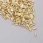 Стеклярус "Астра" 5 мм, 15гр, тёмно-золотой - фото 11820003