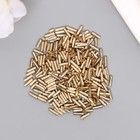 Стеклярус "Астра" 5 мм, 15 гр, светло-золотой - фото 23457877