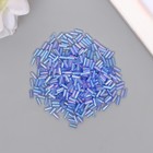 Стеклярус "Астра" 5 мм, 15 гр, светло-васильковый - фото 23457892