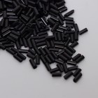 Стеклярус "Астра" 5 мм, 15 гр, чёрный - Фото 1