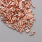 Стеклярус "Астра" 5 мм, 20 гр, розовое золото - Фото 1