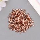 Стеклярус "Астра" 5 мм, 20 гр, розовое золото - фото 23457916