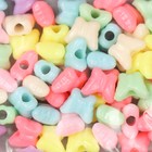 Набор пластиковых бусин "Астра", Короны и бабочки, 13х10 / 12х10 мм, 20 гр, разноцветный - фото 23488201