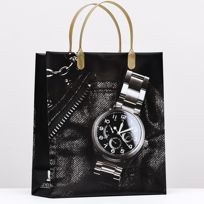 Пакет Часы, мягкий пластик, 26 x 23 см, 110 мкм