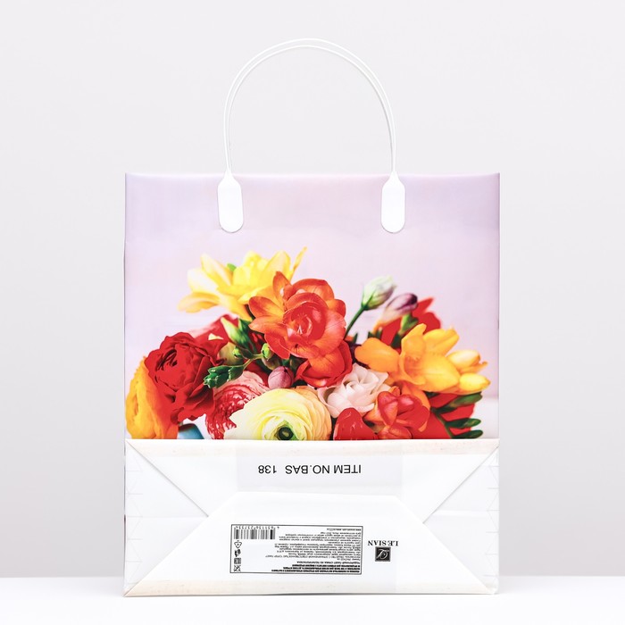 Пакет "Букет", мягкий пластик, 26 x 23 см, 110 мкм 10245696