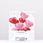 Пакет "Сердца", мягкий пластик, 26 x 23 см, 110 мкм - Фото 2