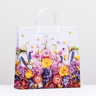 Пакет «Красивый букет», мягкий пластик, 30×30 100 мкм