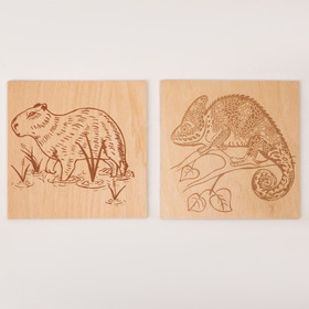 Основы для выжигания «Хамелеон и Капибара»