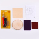 Выжигание по дереву на спилах «Смелый лётчик», набор для творчества - Фото 3